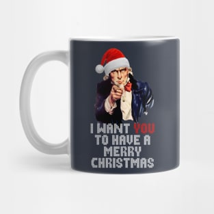 Uncle Sam I Want You To Have A Merry Christmas Mug